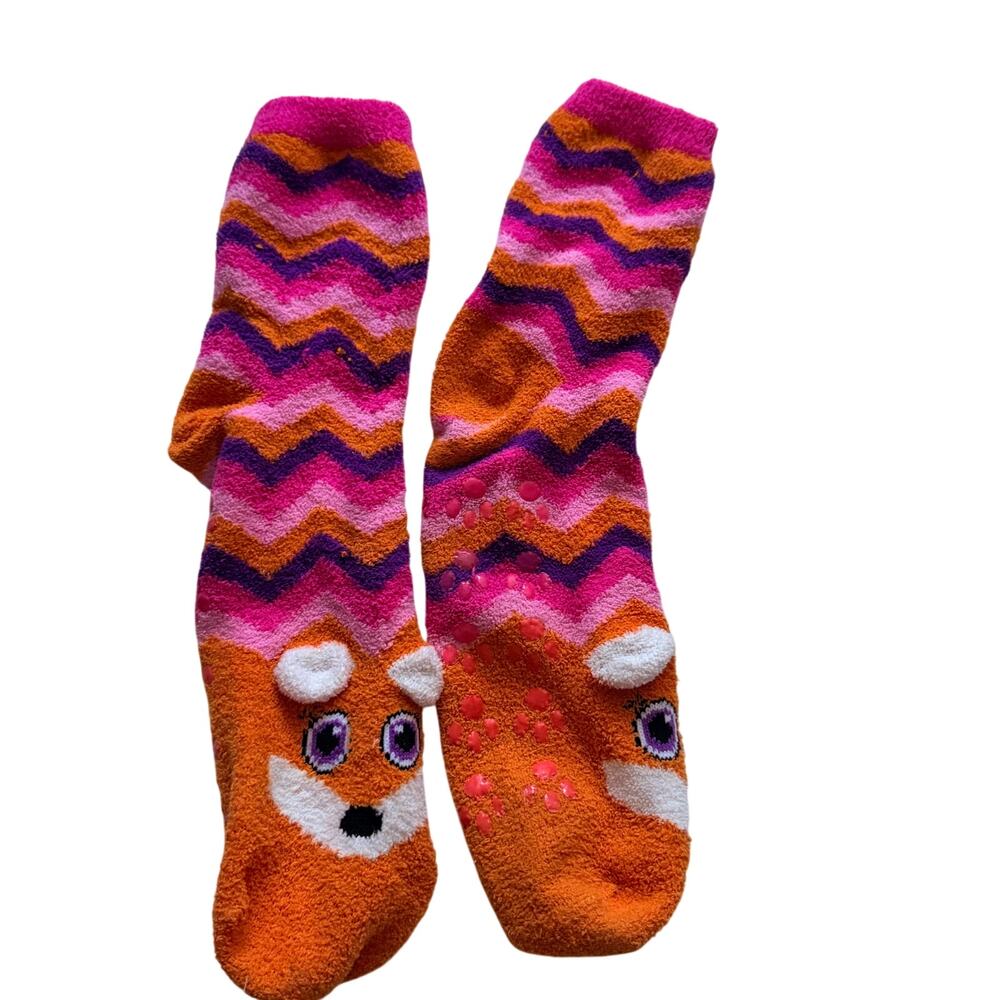 Women's Tall Fuzzy Grip Socks - Size Small - Cozy!